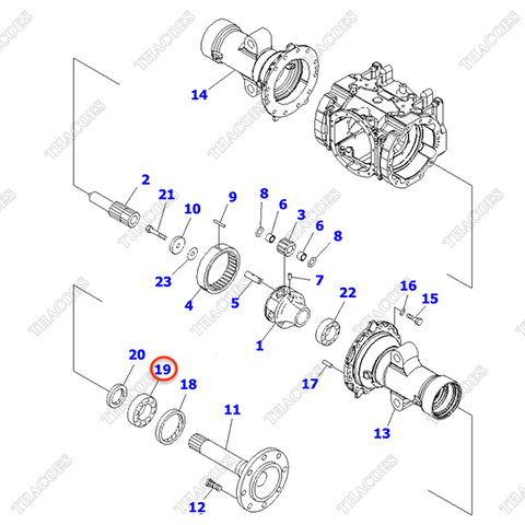 Vòng bi moay ơ 3EC-21-52360