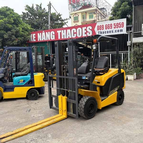 XE NÂNG CŨ KOMATSU 2.5 TẤN FE25-2-320903 (Xe 2021. Bình Khô 2021)