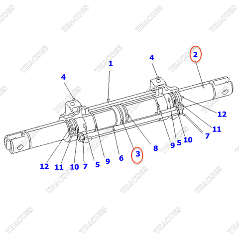 Ti xi lanh HJMK-2002A; HJMK-2092