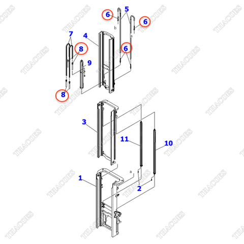 Bulong xích 3EB-T2-22410