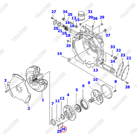 (Set K21) Long đen gioăng 30B-13-11340 (5 cái)