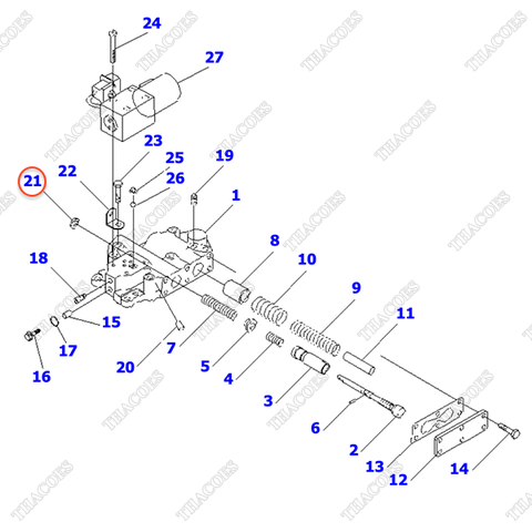 Phớt dầu 3EB-15-58520 (trục ngắt số)