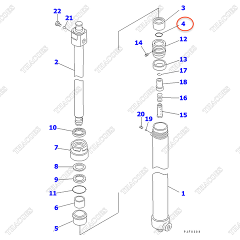 (Sau trái) Oring 3EB-M2-21680 (4m-4,5m)