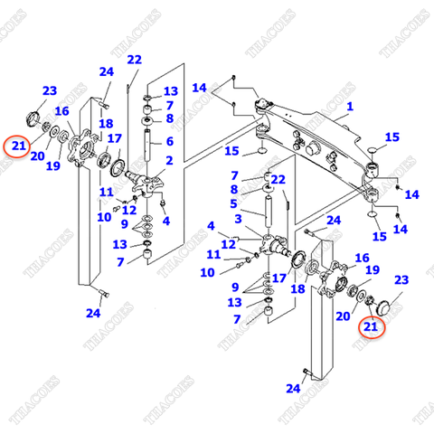 Ecu hãm moay ơ 01593-13018; 01593-23018