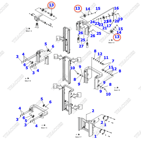 Vòng bi lăn xích 34B-76-52871