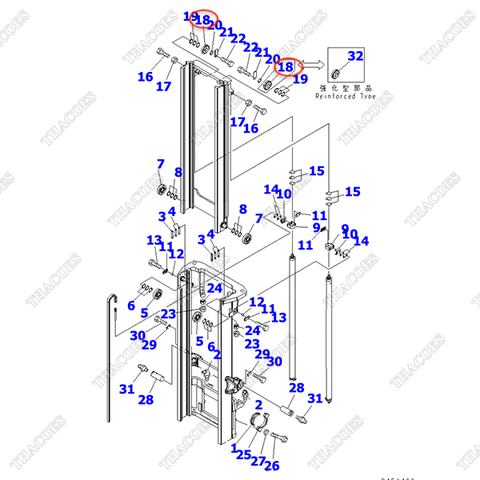 Vòng bi lăn xích 34B-72-51150