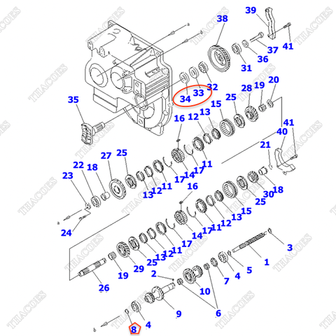 (MT) Bộ phớt sửa số 3EB-14-05500
