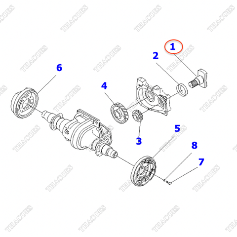 Trục khớp nối các đăng 3EB-21-53210; 3EB-21-53200