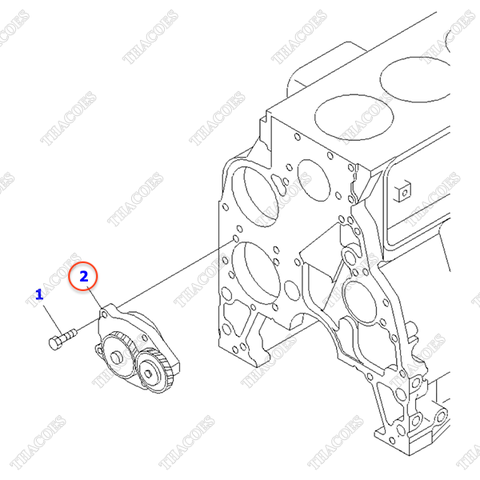 Bơm nhớt 6731-51-1111, 6735-51-1111, 6738-51-1100, R6731-51-1110