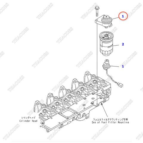 Bơm mồi nhiên liệu 6734-71-6110