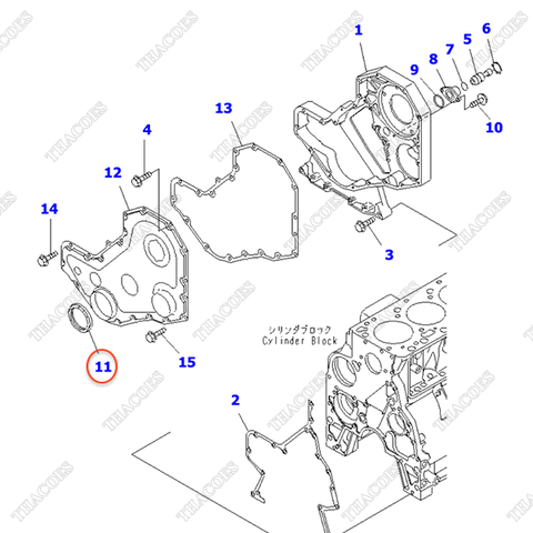 Phớt đầu trục cơ 6735-21-3510, 6731-21-4220, 6735-21-3511