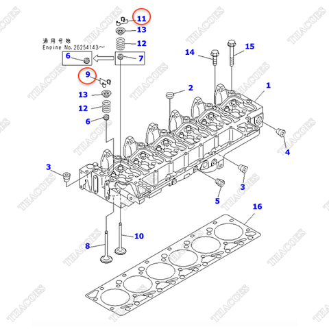 Móng hãm xupap 6732-41-4520