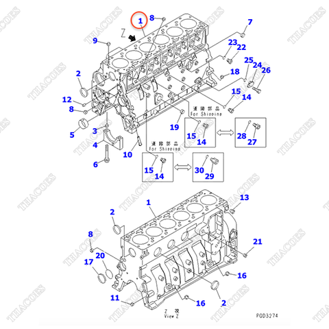Bộ gioăng đại tu trên 6734-K1-1100