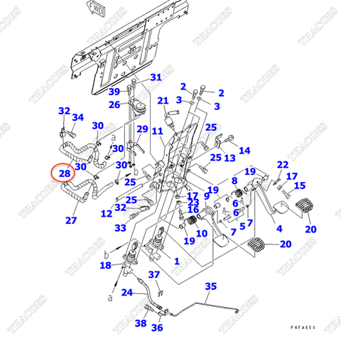Ống dầu 3EB-36-61431 (côn)