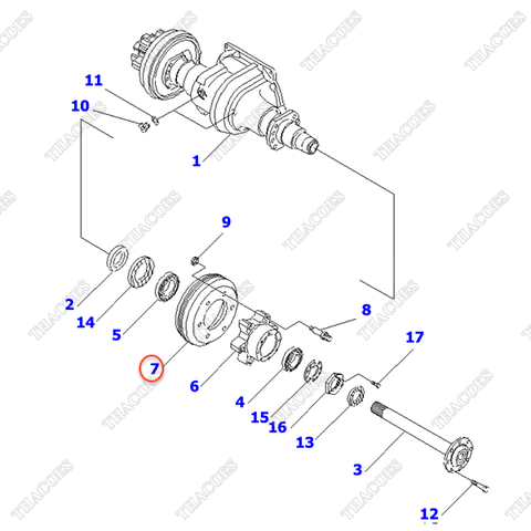 Trống phanh 3EB-21-42230; 3EB-21-42210