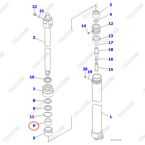 (Sau trái) Bạc trượt 307-61-15240