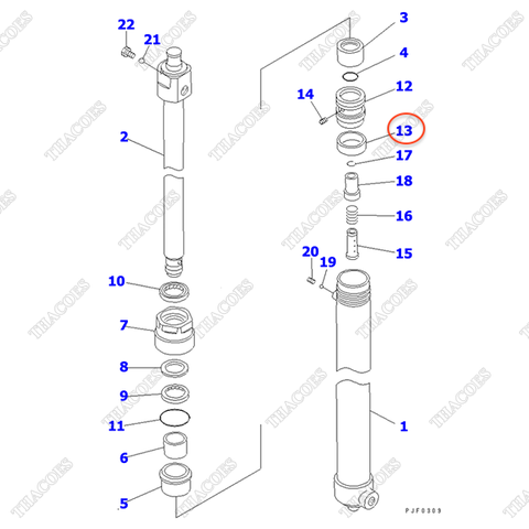 (Sau trái) Vòng dẫn hướng 3EB-M2-21660