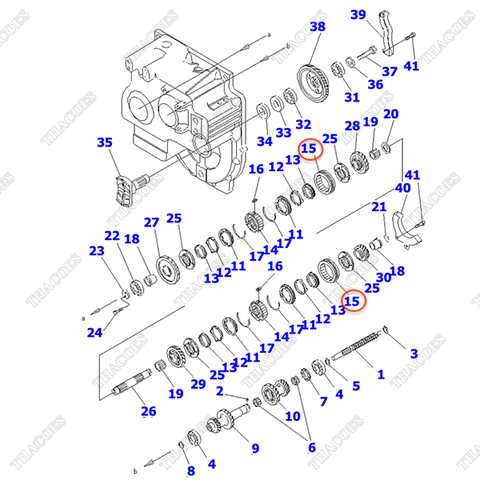 Bánh răng đồng tốc 3EB-14-31172 (36 răng)