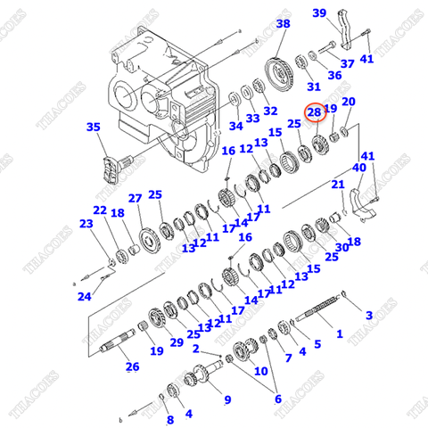 Bánh răng số lùi 3EB-14-53240
