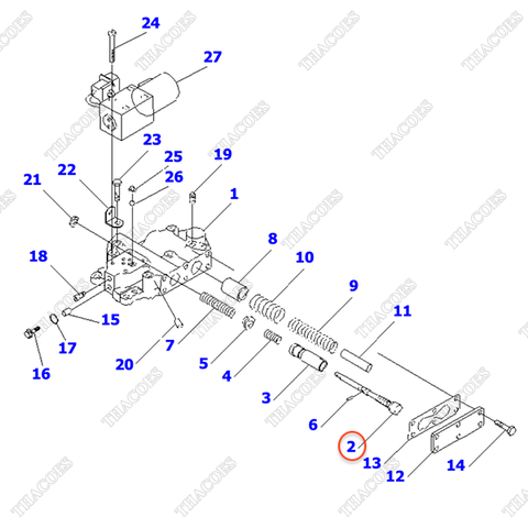 Xi lanh ngắt số 3EB-15-58310