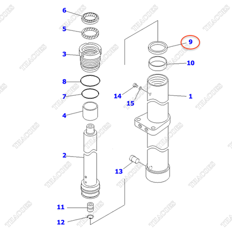 (Trước) Phớt piston 30B-63-12860 (K30)