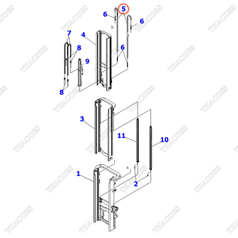 Xích nâng hạ 37B-787-6210 (4,5m)