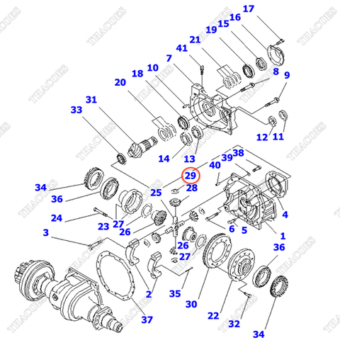 Căn đệm 3EB-21-11370 (bánh răng hành tinh)