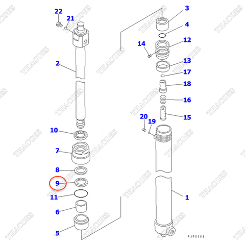 (Sau trái) Căn đệm 3EB-M2-21560