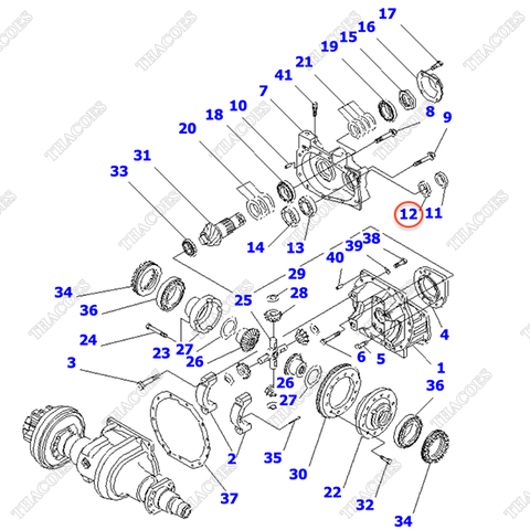 Phớt dầu 07012-00040 (trục nối các đăng) (K3)
