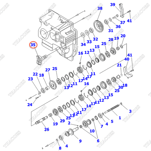 Trục khớp nối các đăng số 3EB-15-53251 (phần số)