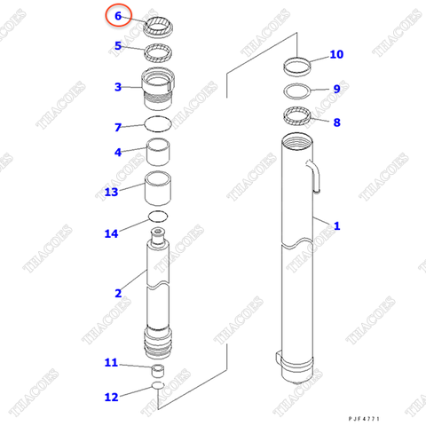 (4m-6m) Phớt bụi 34B-63-17830 (K24)