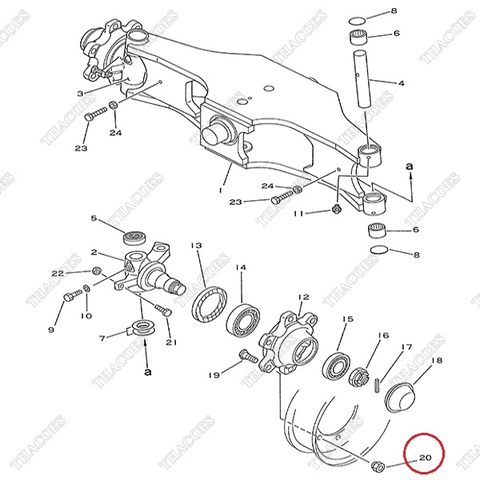 Đai ốc tắc kê 300-22-31241