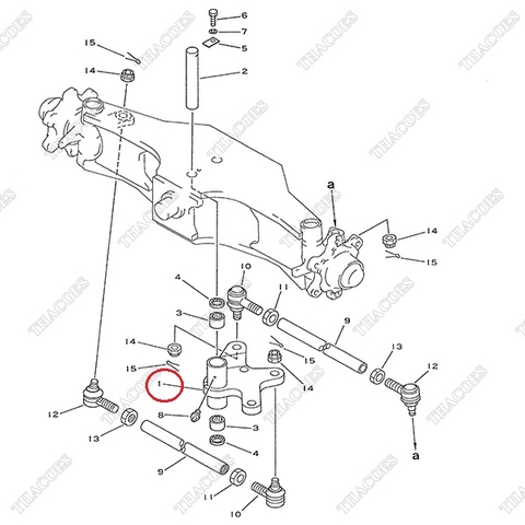 (GB)  Tay lai giữa cầu sau 3EB-24-21241; 3EB-24-21242