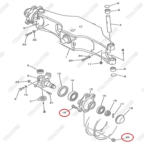 Bộ bulong tắc kê 34B-24-11221; 300-22-31241
