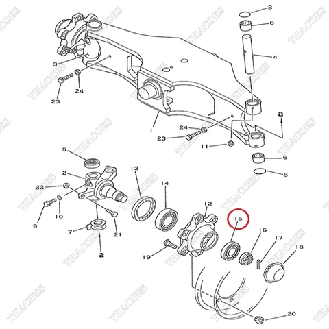Vòng bi moay ơ 06000-30207