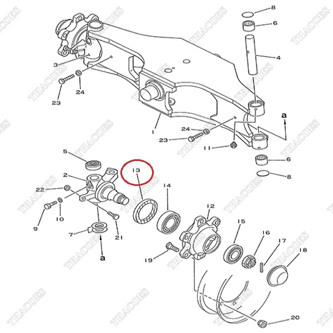 Phớt bụi moay ơ 07011-00080