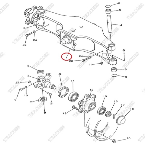 Cầu lái sau 3EB-24-21110