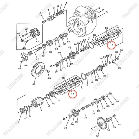 Đĩa ma sát hộp số 3EA-15-11170; 3EA-15-11173