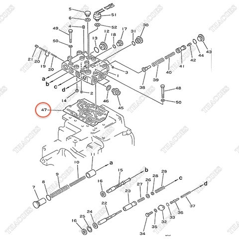 Gioăng van chia dầu hộp số 3EB-15-28540