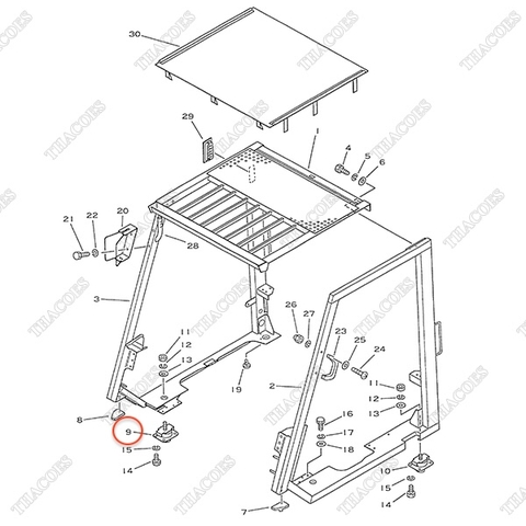 Đế giảm chấn 3EB-51-21551; 3EB-51-21650