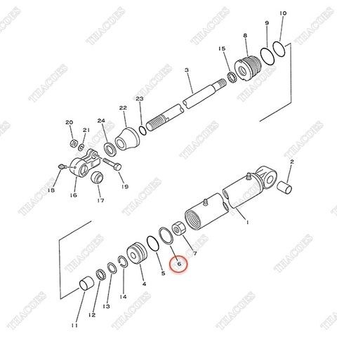 Phớt piston 3EB-64-22620 (kit)