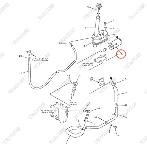 Lọc dầu thủy lực hồi 3EB-66-11711