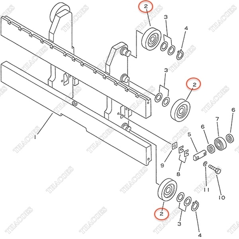 Vòng bi nâng hạ 37B-9AA-2131 (L)