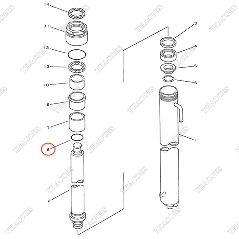 Vòng đệm oring 34A-63-17160 (Kit) (2T2L)