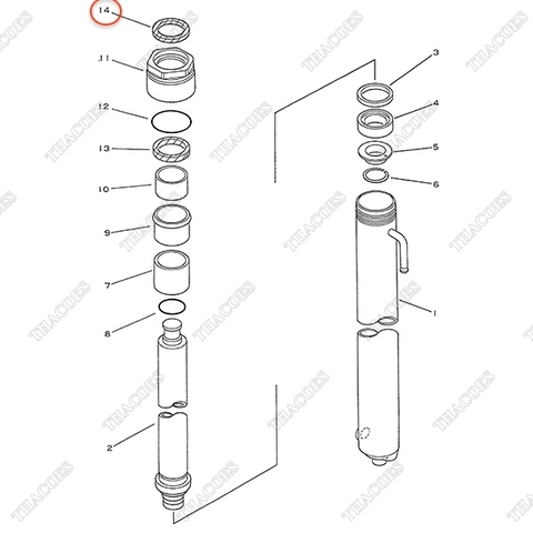 Phớt bụi 34B-63-26150 (Kit) (2T2L)