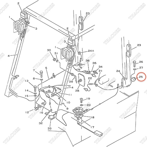 Còi cảnh báo lùi 3EB-55-14110