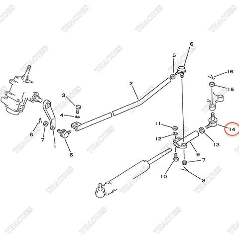 Khớp nối cầu rotuyn 3EB-24-21410; 3EB-24-21411