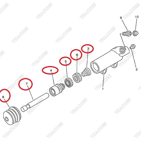 (MT) Cuppen tổng côn dưới 3EC-36-05021