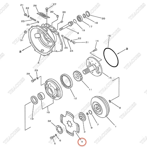 Đĩa thép biến mô 3EB-13-22332