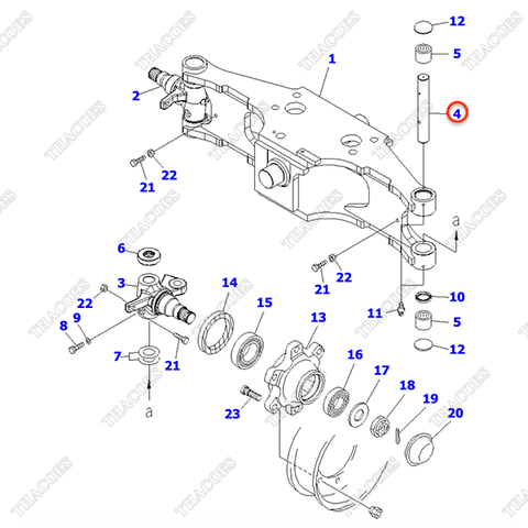 Trục ắc phi nhê 3EB-24-41270